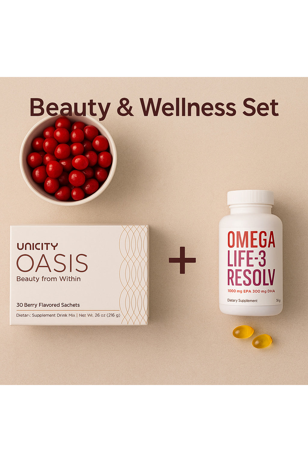 مجموعة يونيسيتي للجمال والعافية - الكولاجين + أوميغا 3