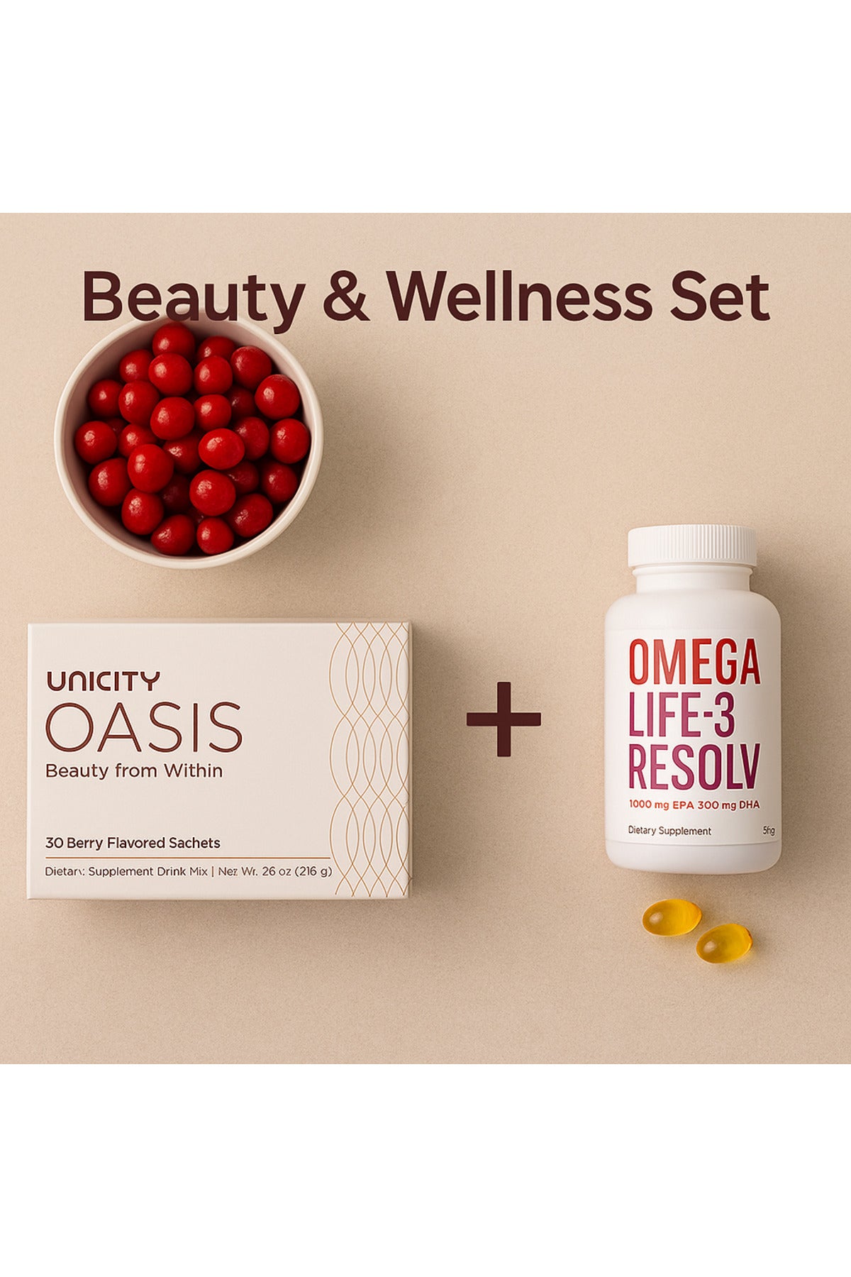 مجموعة يونيسيتي للجمال والعافية - الكولاجين + أوميغا 3