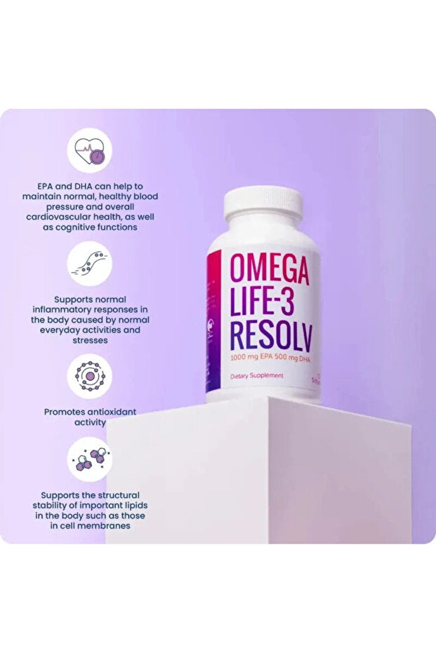 UNICITY Omega Life-3 Resolv | Advanced Heart & Brain Support