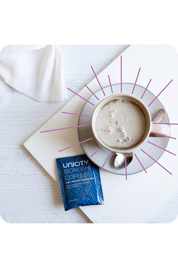 قهوة يونيسيتي بايو ريشي - مزيج ريشي فاخر للطاقة والعافية 