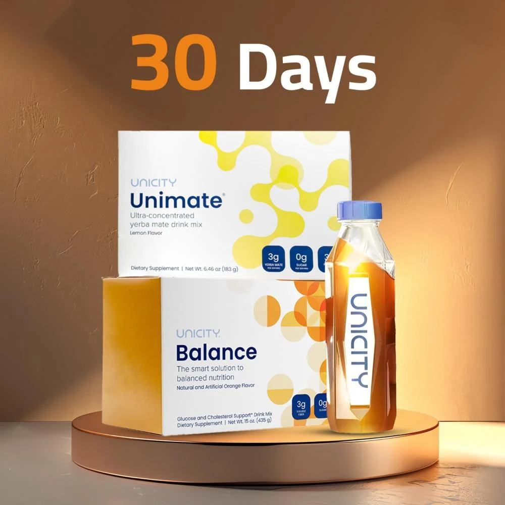 الباقة الأصلية من منتج يونيسيتي فيل جريت للرشاقة – مكون Balance + Unimate+ عبوة بلاستيكية | تكفي لمدة شهر | شحن سريع